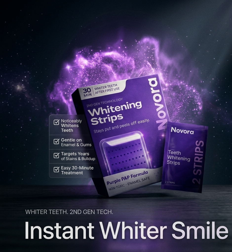 Purple Teeth Whitening Strips 42 Strips (Pack of 1)